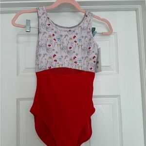 Floral Red Women's Bodysuit